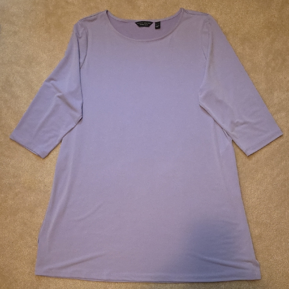 Susan Graver Light Purple Tunic Top